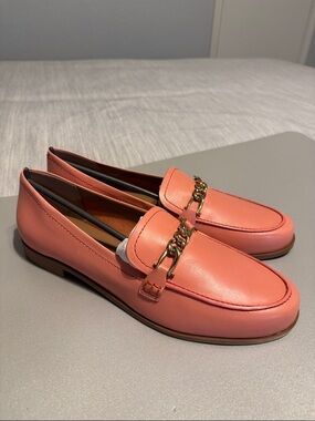12W Naturalizer Sawyer Slip-on Leather Loafers in Coral NWOT